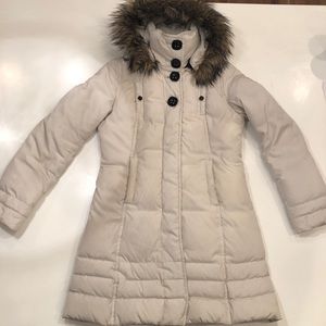 Soia & Kyo off white 3/4 length puffer.
